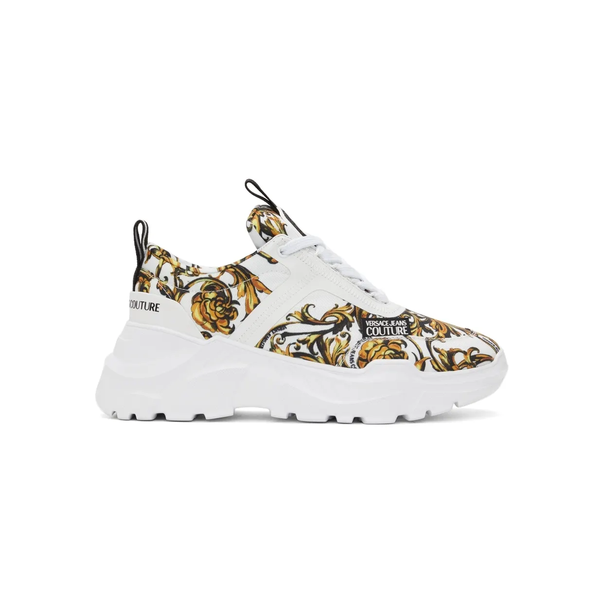 Versace Jeans Couture White Regalia Baroque Speedtrack Sneakers (E72YA3SC7 EZS255)