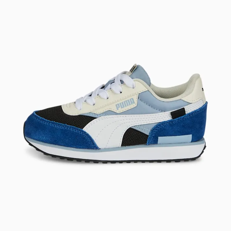 PUMA Future Rider Splash Kids’ Blue Wash/Black/White (381855-07)