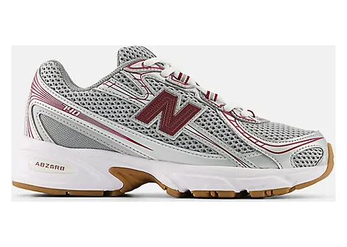 New Balance 740 Silver Metalic Monarch Burgundy (GR740MS)