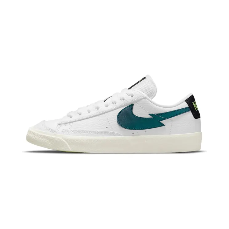 Nike Blazer Low 77 Split Swoosh Aquamarine (GS) “White / Lime Glow / Off-Noir / Aquamarine” (DM8689-100)