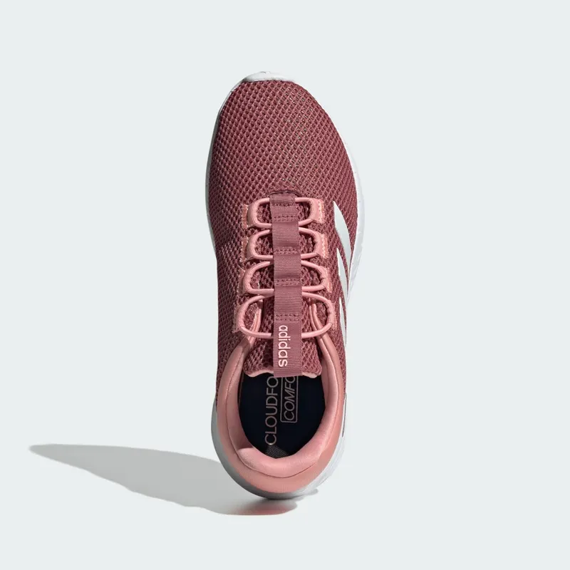 Adidas Cloudfoam Comfy Elastic Lace Preloved Crimson / Cloud White / Semi Pink Spark (IH6049)