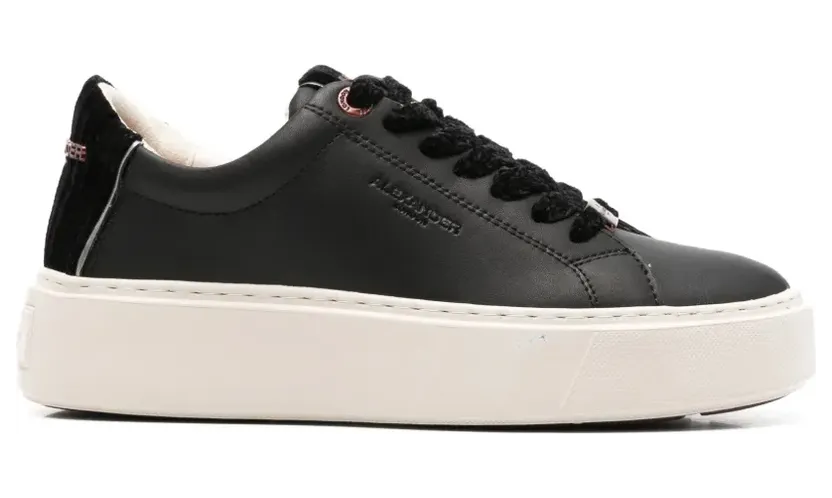 Alexander Smith logo-embossed leather sneakers – Zwart (ALBELHW)