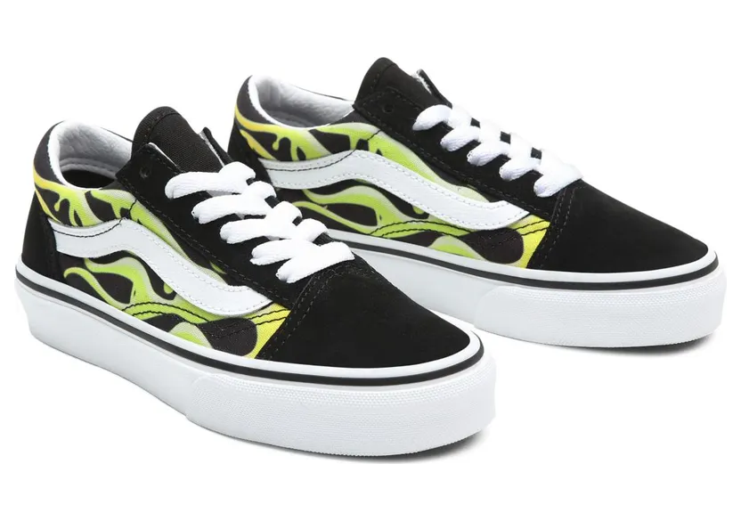 VANS Slime Flame Old Skool Kinderschoenen Zwart (VN0A4UHZ31M)