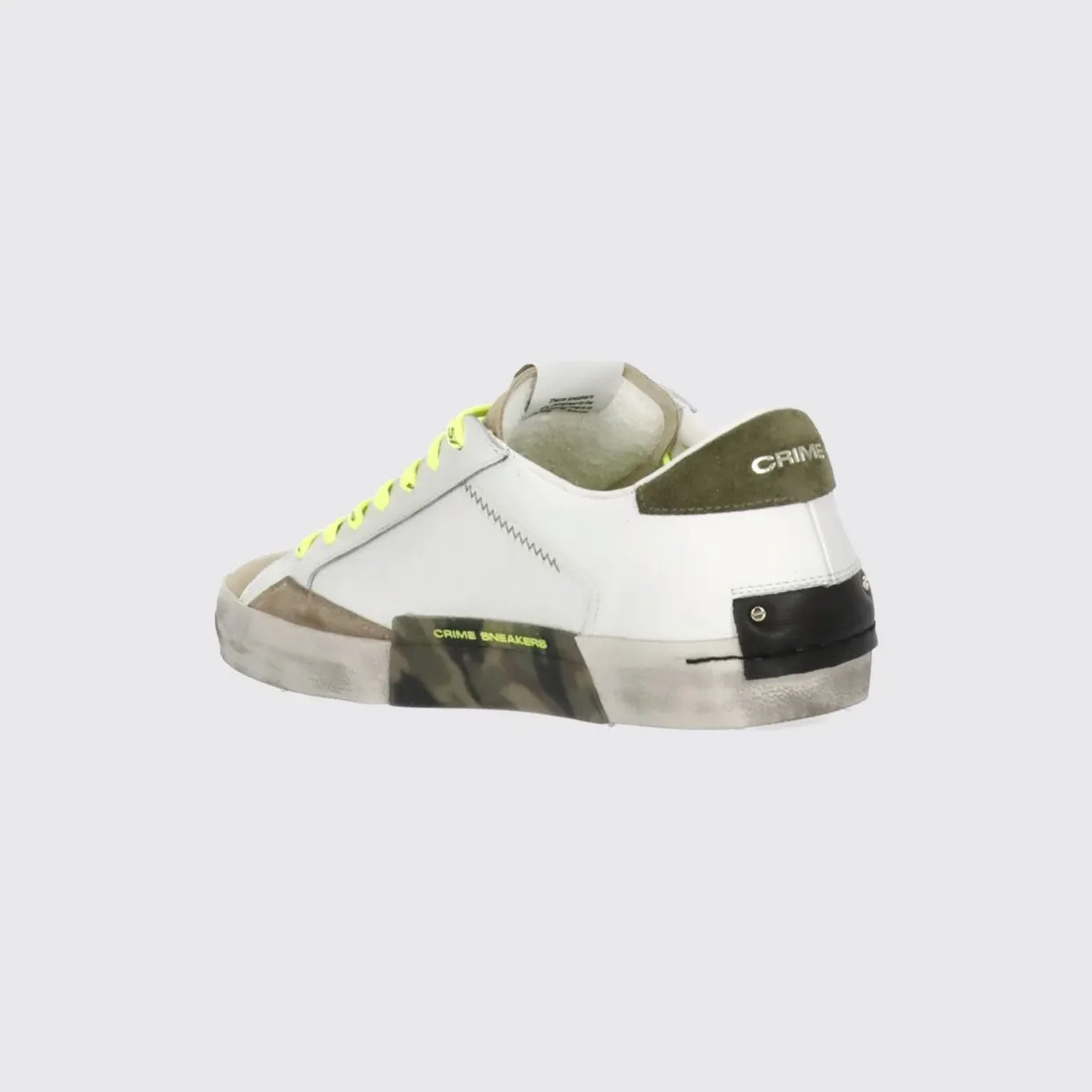 Crime Distressed Leather Sneakers Ivory (19001PP810) (2)