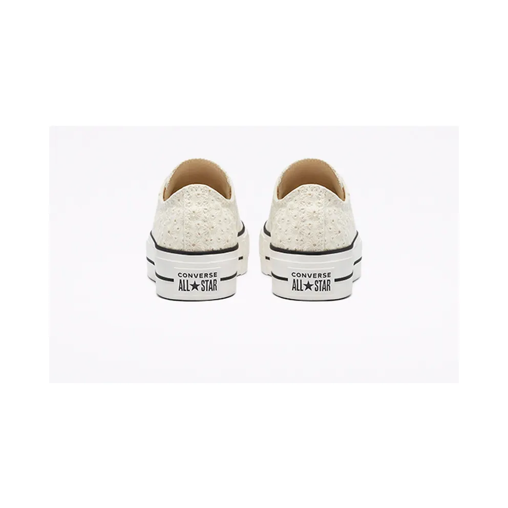 Converse Canvas Broderie Platform Chuck Taylor All Star Low Top Vintage White/egret/black (571281C)