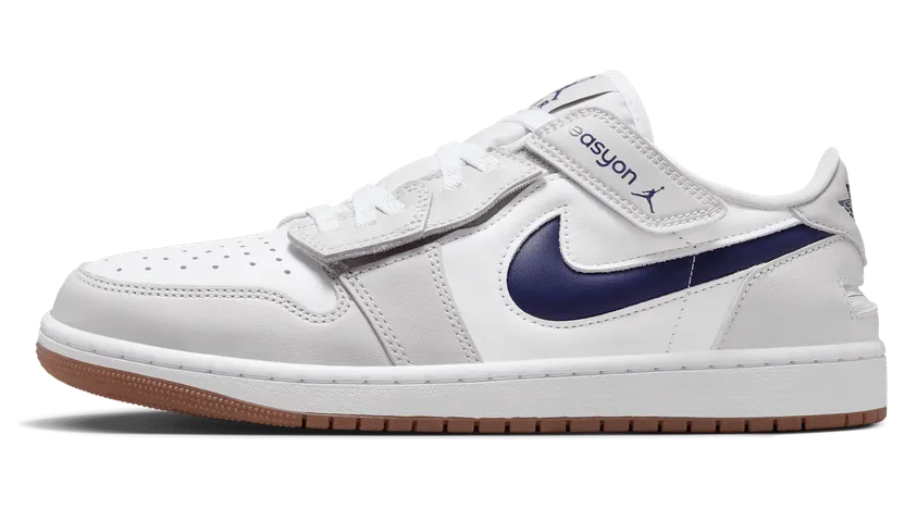 Jordan 1 Low EasyOn White Neutral Grey Gum Midnight Navy (DM1206-146)