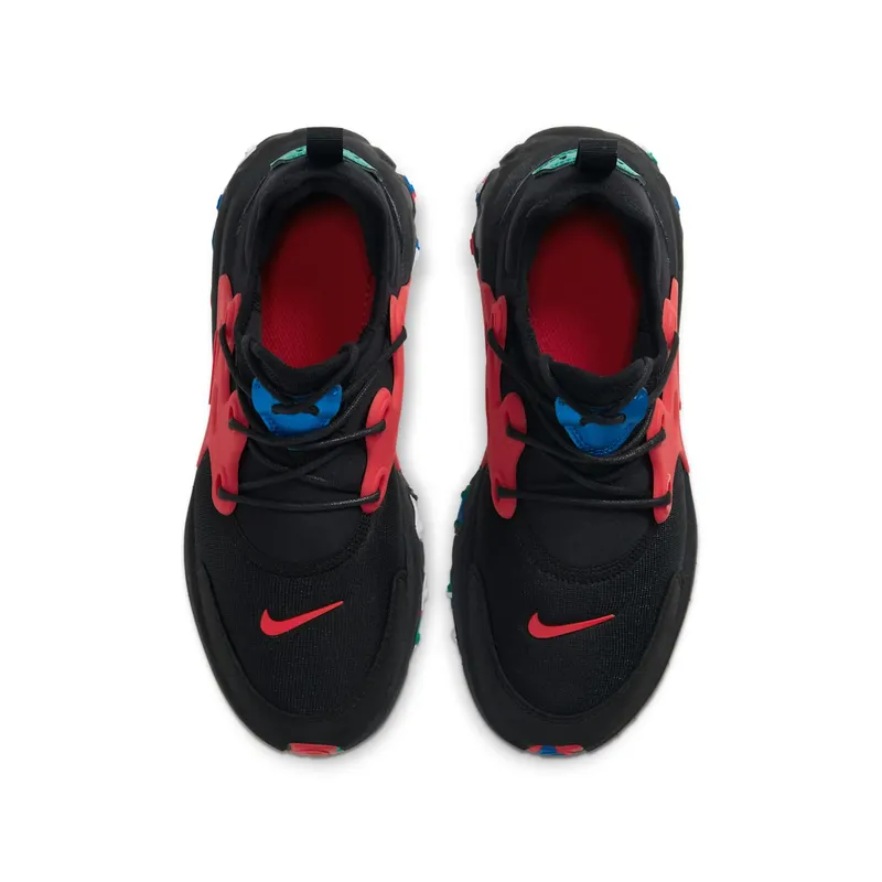 Nike React Presto Black Red Multicolor (GS) Black/University Red-Multi (CD8138-001)