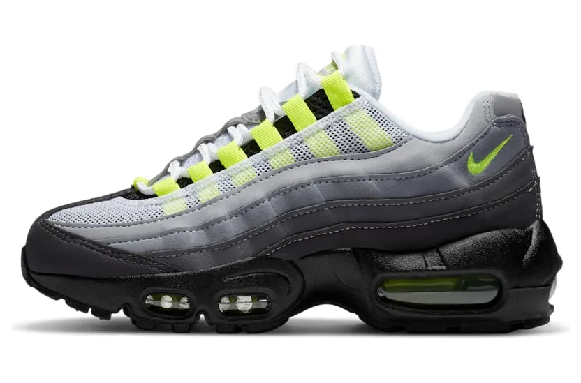 Nike Air Max 95 OG GS ‘Neon’ 2020 Black/Neon Yellow/Light Graphite (CZ0910-001)