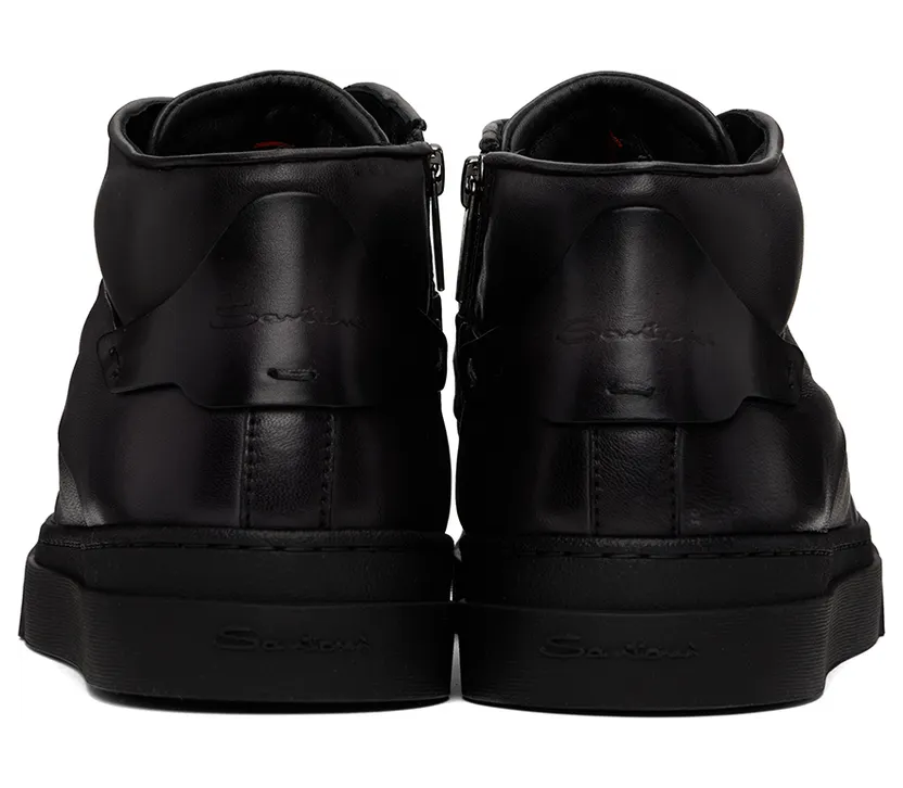 Santoni Filemon High-Top “Black/Gray” (MBGT21556NEORGONG62) (2)