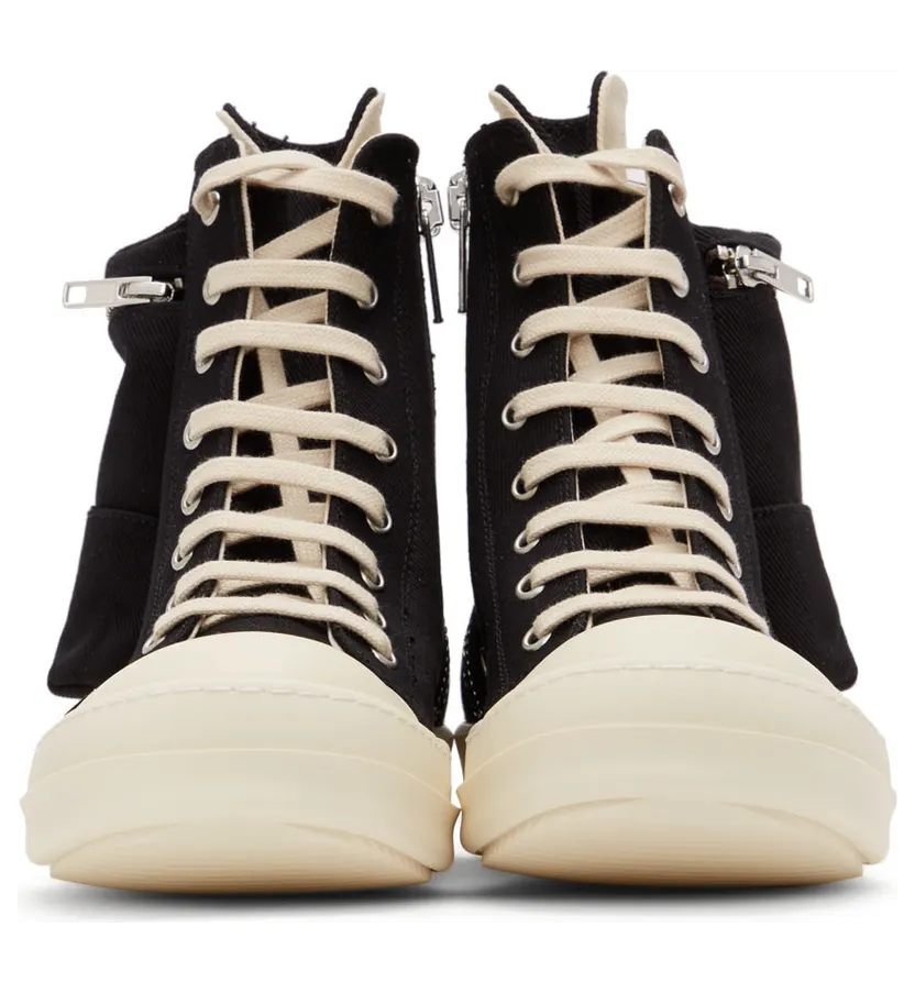 Rick Owens Drkshdw Black Cargo High Sneakers (DU01B7801 DM) (2)