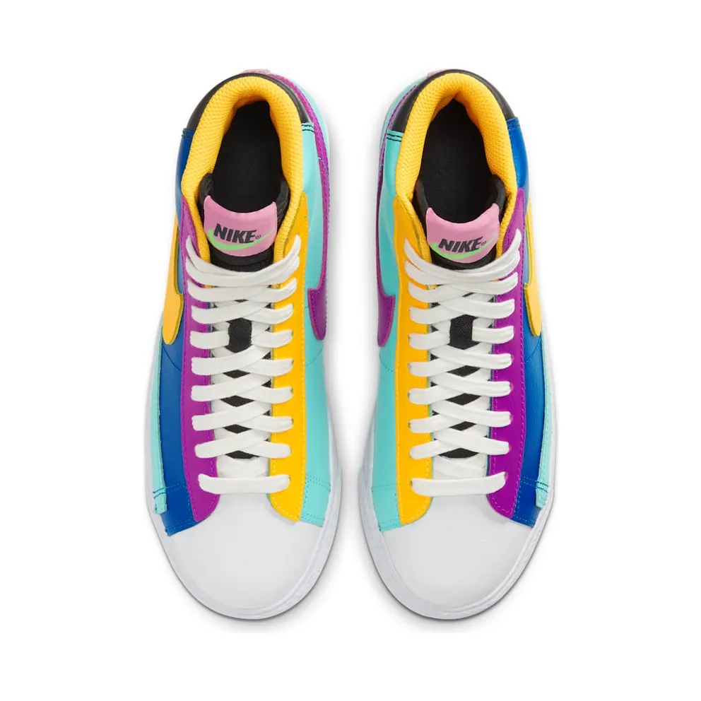 Nike Blazer Mid Multi-Color (GS) Battle Blue/Aurora-Vivid Purple-Laser Orange (CZ9441-400)