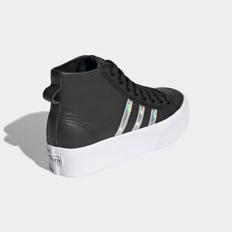 Adidas Nizza Platform Mid Core Black / Core Black / Cloud White (GW8865)