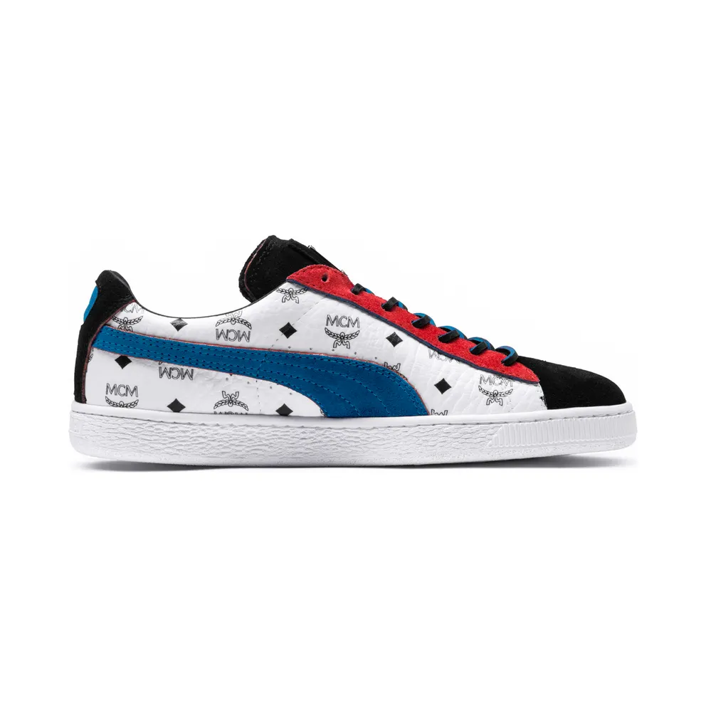 Puma Suede Classic MCM (Black) Whisper White/Blue-Puma Black (366299-03)