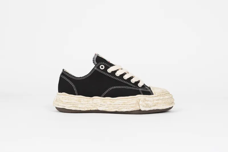 Maison Mihara Yasuhiro Peterson 23 OG Dyed Sole Canvas Low “Black” (A13FW713-BLK)