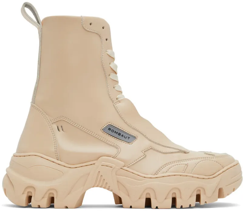 Rombaut SSENSE Exclusive Beige Boccaccio II High-Top (S22-B-045)