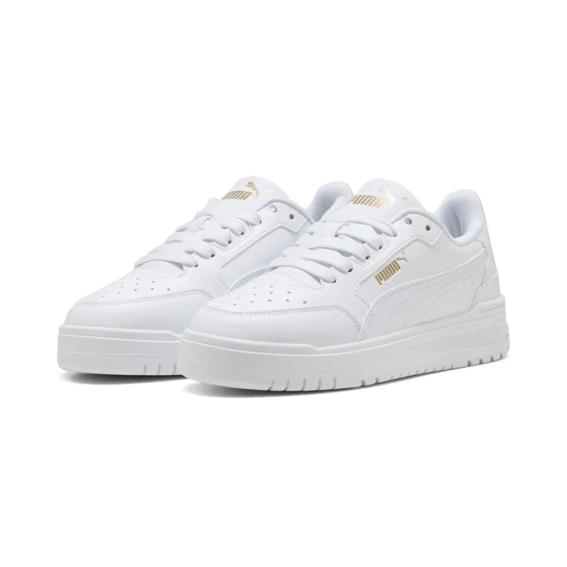 Puma Shuffle Downtown Low “Puma White / Puma White / Puma Gold” (403739_01)
