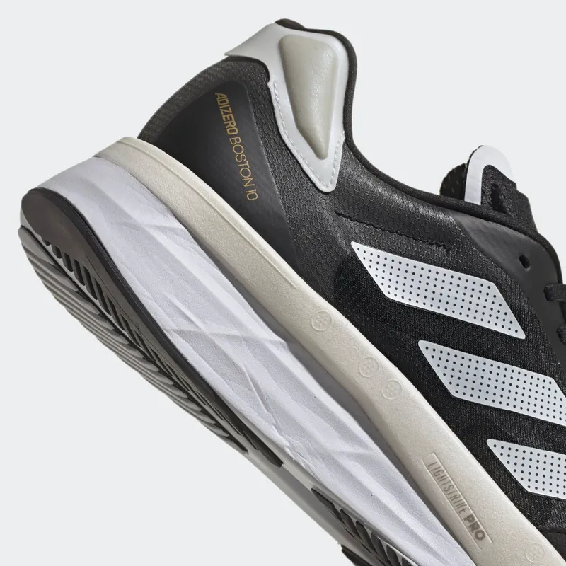 adidas Adizero Boston 10 Core Black / Cloud White / Gold Metallic (H67513)