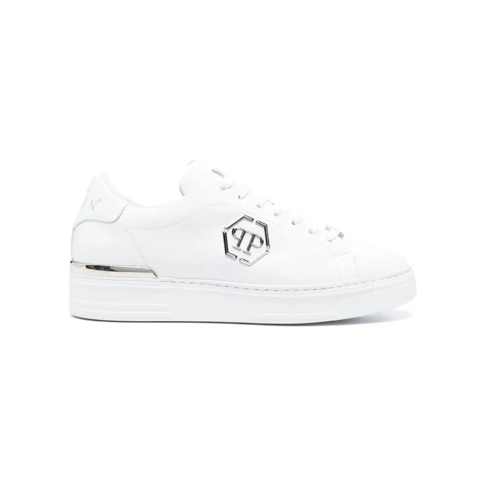Philipp Plein Leather Lo-top “White” (USC0379 PLE075N 01)