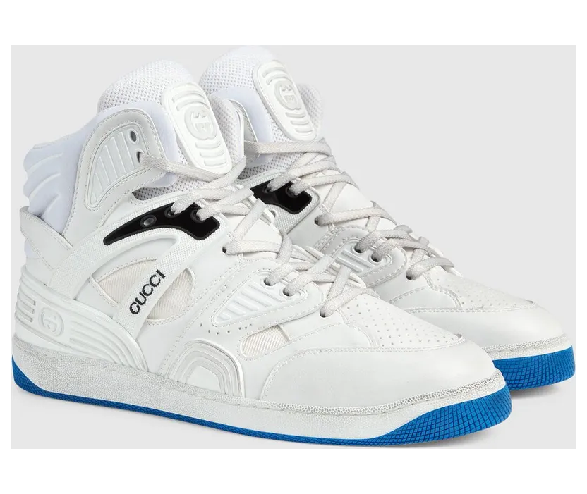 Gucci Basket White Blue (661301 2SHA0 9014) (2)