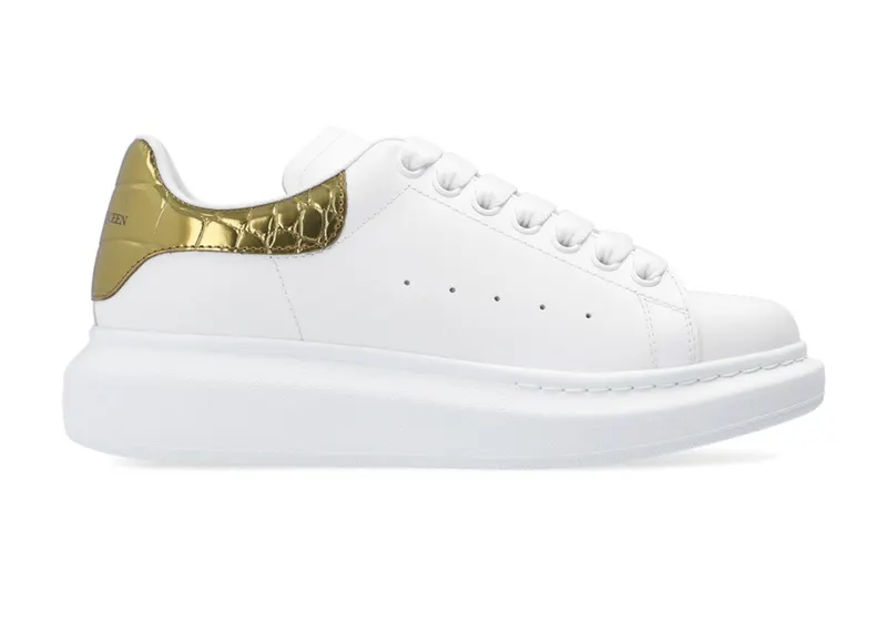 Alexander McQueen Oversized Gold Crocodile (W) (553770 WHYBQ 9075)