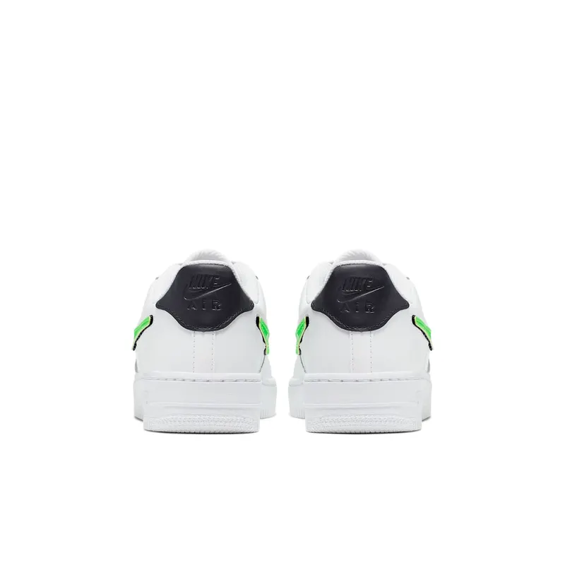 Nike Air Force 1 Low Removable Swoosh White Green Strike (GS) White/Green Strike-White-Black (AR7446-100)