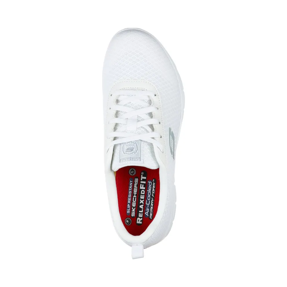 Skechers Work Slip-Resistant Relaxed Fit: Ghenter – Bronaugh Sneaker White