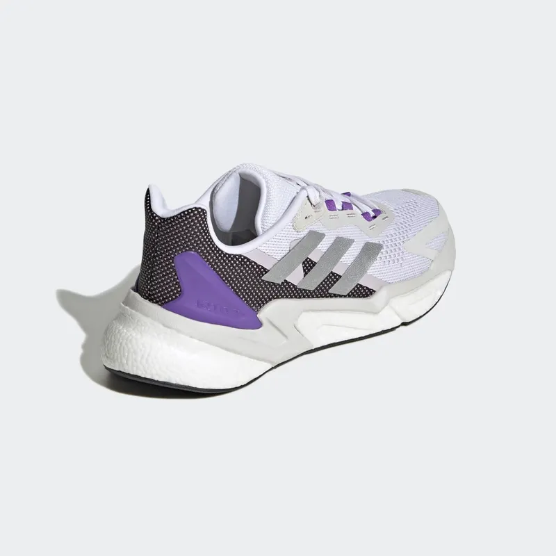 Adidas X9000L3 Cloud White / Silver Metallic / Purple Rush (HR1736)