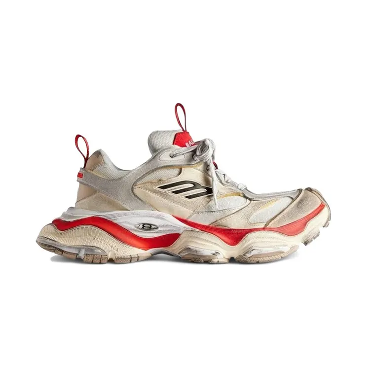 Balenciaga Cargo Worn-Out Beige Red (785754 W2MV1 2160)