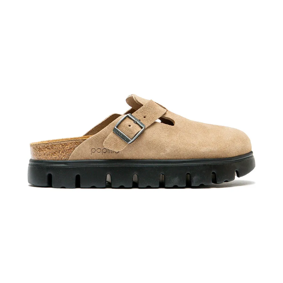 Birkenstock WMNS Boston Chunky Suede Leather (Narrow Fit) (1033084)