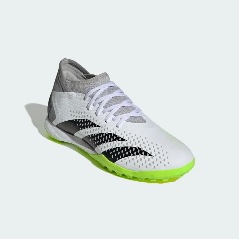 adidas Predator Accuracy.3 Turf Cloud White Core Black Lucid Lemon (GZ0004)