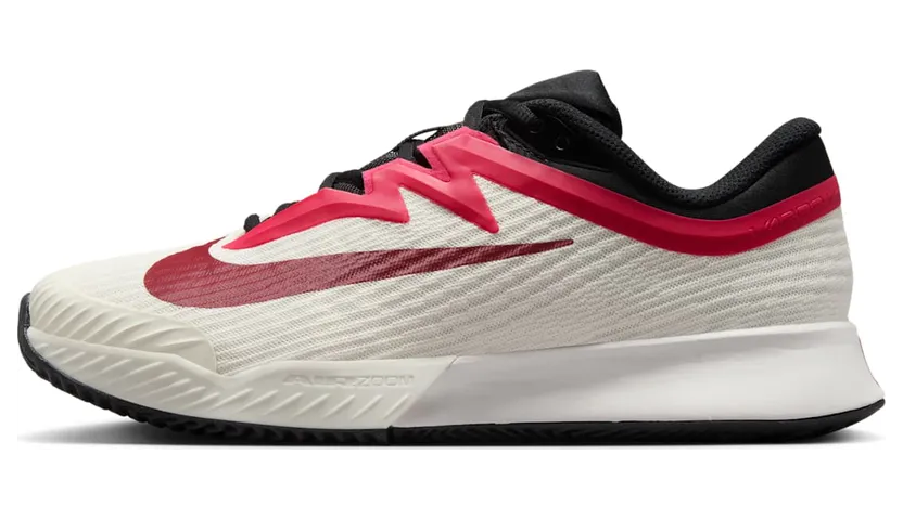 Nike Court Air Zoom Vapor Pro 3 Clay Pale Ivory Sail Team Red Rush Pink (HQ6030-104)