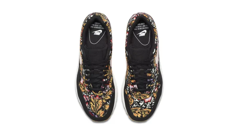 Nike Air Max 1 Spring Mix (W) Black/Silt Red-Summit White-Gum Yellow (633737-003)