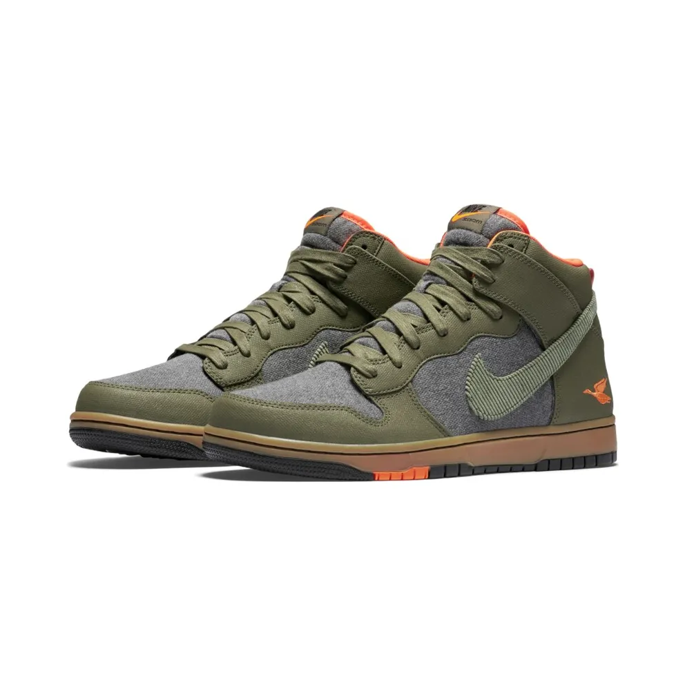 Nike Dunk CMFT Swoosh Social Club Olive Medium Olive/Gum Light Brown-Total Orange-Black (705433-200)