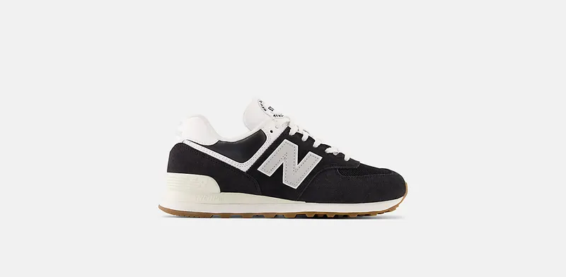 New Balance 574 Black White Gum (U574UG2)