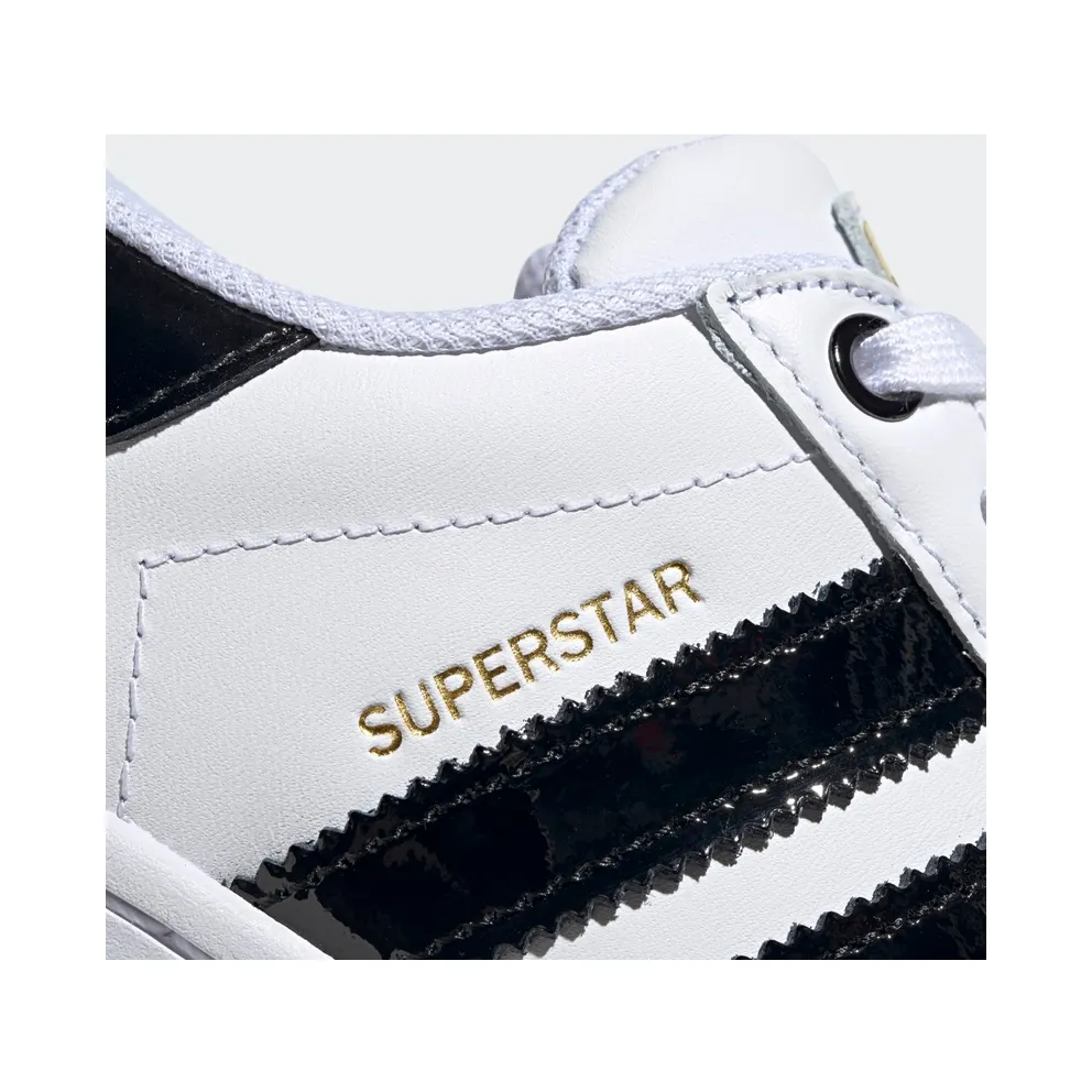 adidas Superstar Bold White Black (W) Cloud White/Core Black/Gold Metallic (FV3336)
