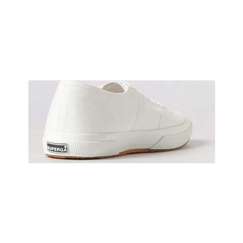 SUPERGA 2750-Cotu Classic Cotton with Rubber Sole and Applied Logo White (S000010901)