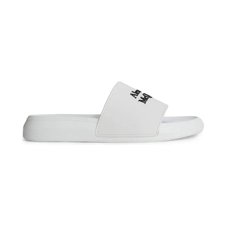 Alexander McQueen Pool Slide White Black (663564W4RF09061)