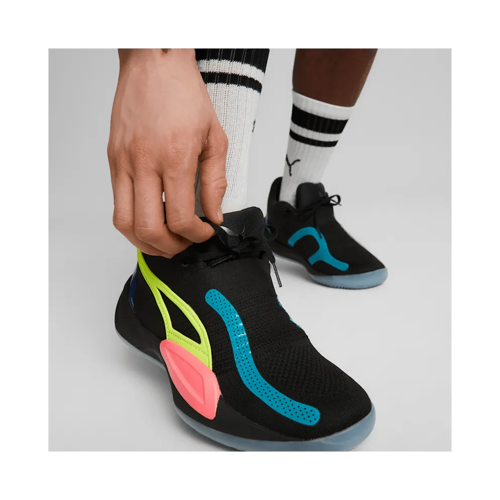 Men’s PUMA Rise Nitro Black/Sunset Glow (377012-03)