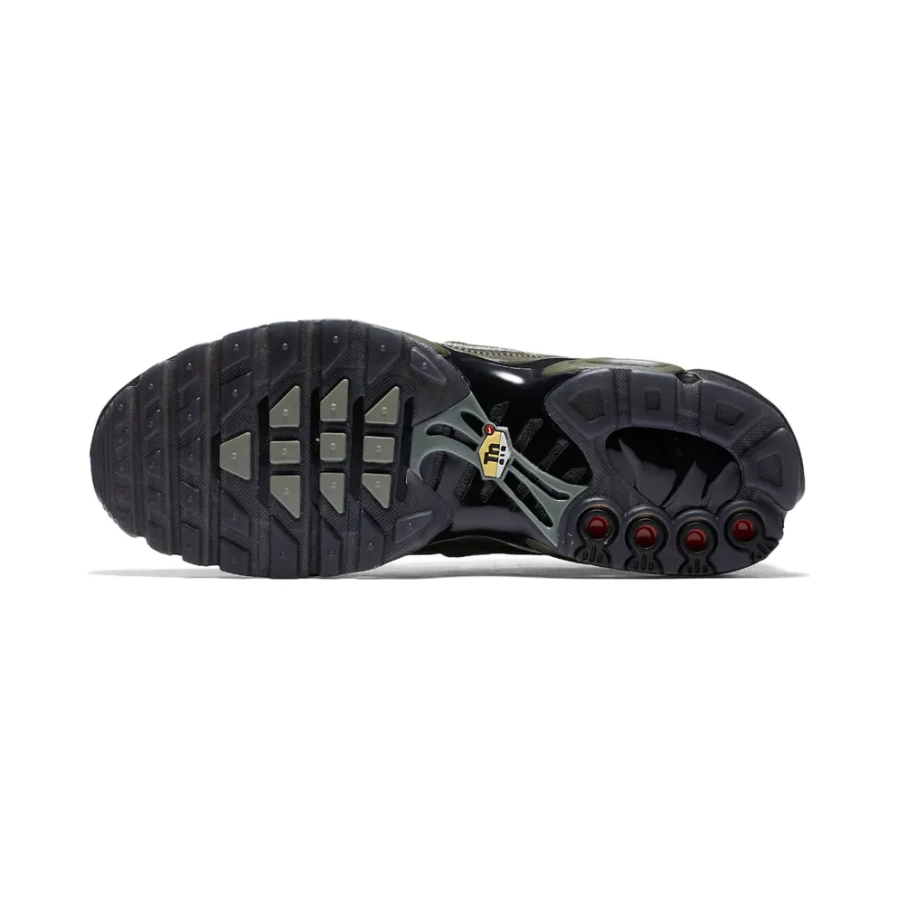 Nike Air Max Plus Jacquard “Cargo Khaki / Black / Light Bone / Dark Stucco” (845006-300)