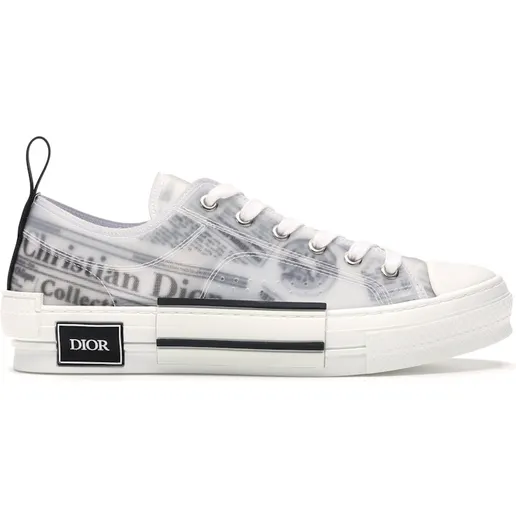Dior B23 Low Top Daniel Asham Newspaper