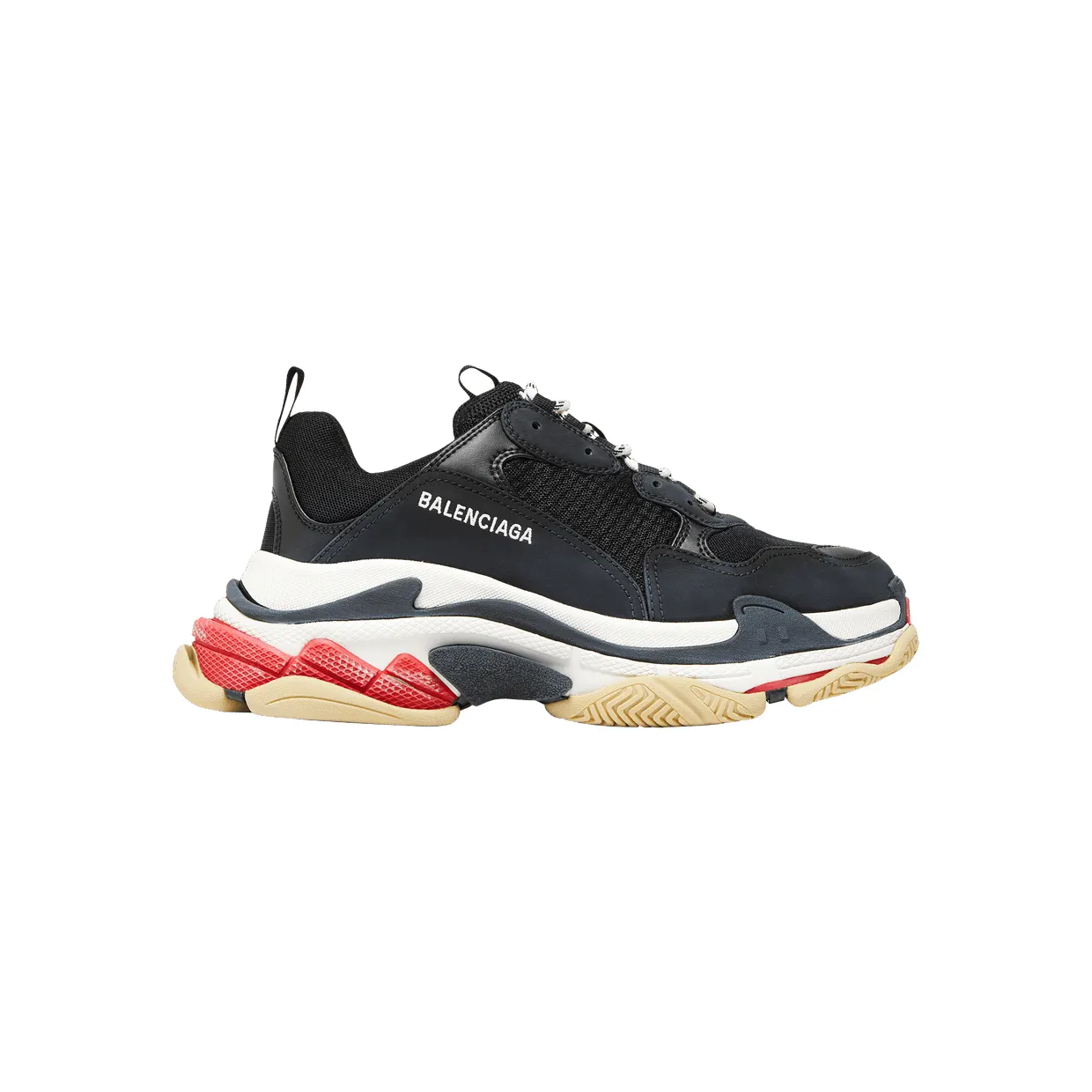Balenciaga Triple S Black White Red (2018 Reissue) (533882W09O11000)