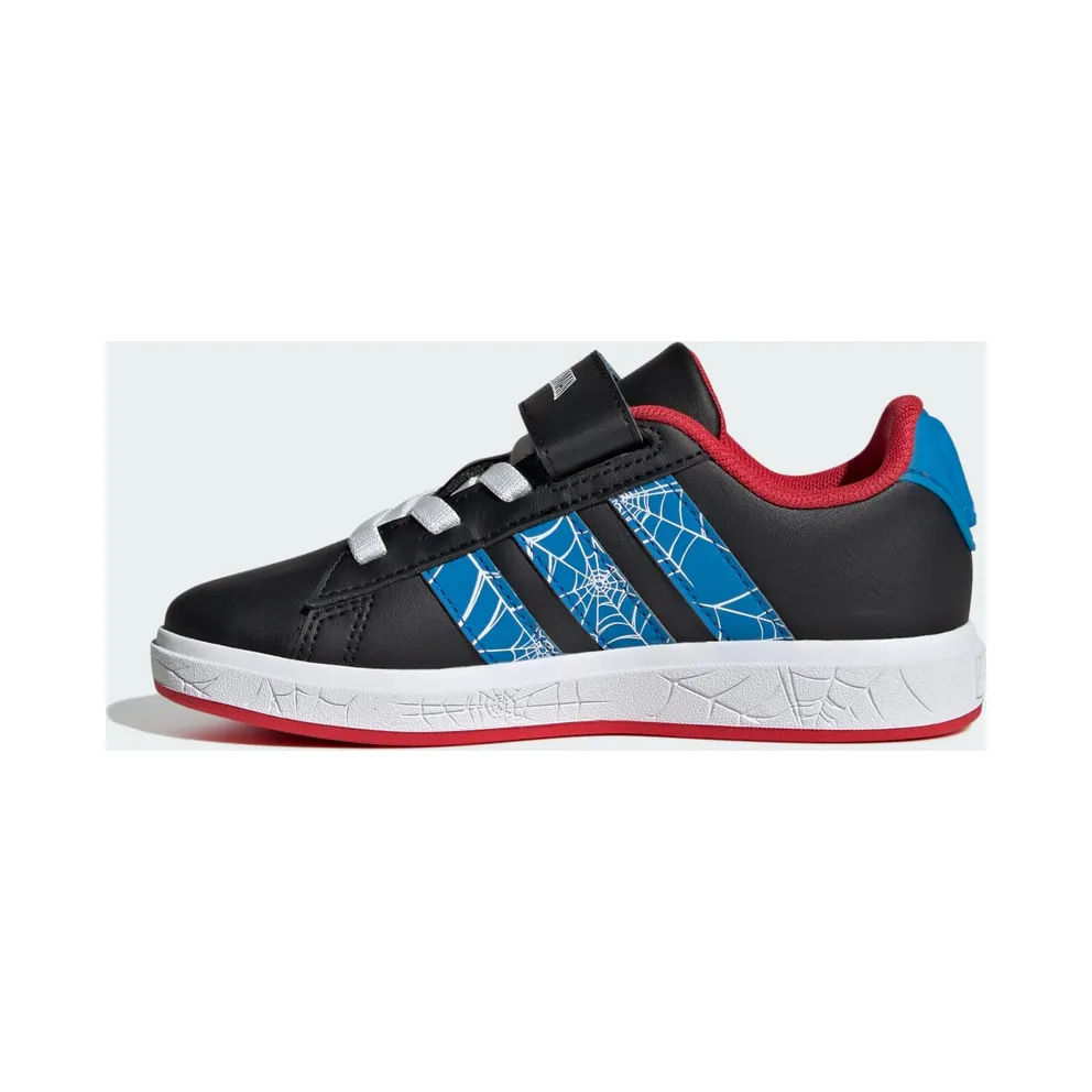 Adidas adidas Marvel Spider-Man Grand Court Kids Core Black / Bright Blue / Pure Ruby (JQ8073)