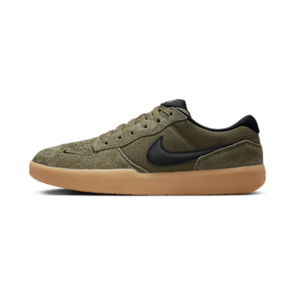 Nike SB Force 58 Skate “Medium Olive / Gum Light Brown / Black” (IQ8398-200)