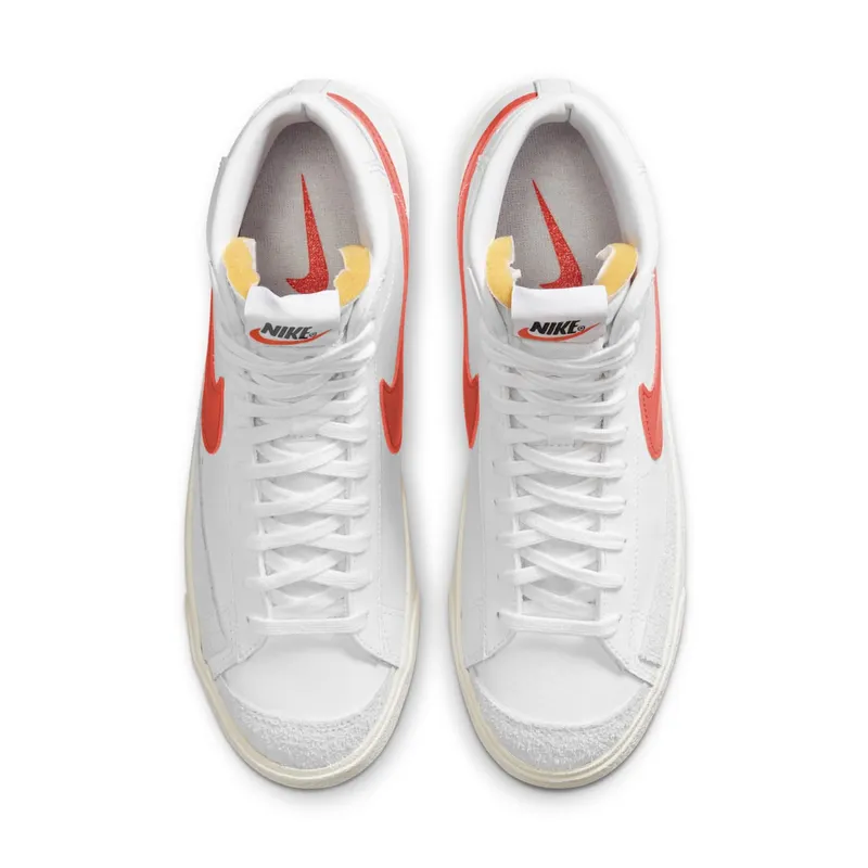 Nike Blazer Mid 77 White Bright Crimson White/White-Bright Crimson (BQ6806-110)