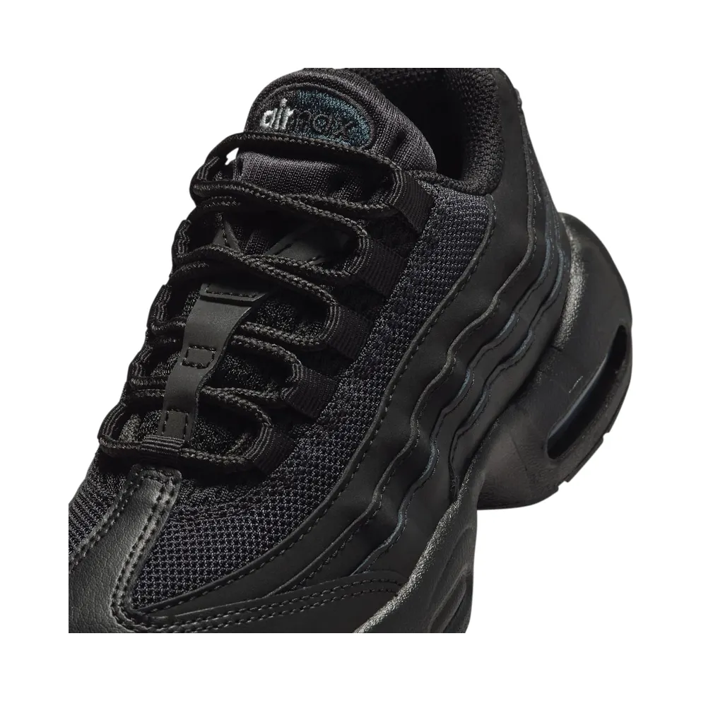 Nike Air Max 95 Recraft GS “Black / Black / Anthracite / Black” (HQ6364-001)
