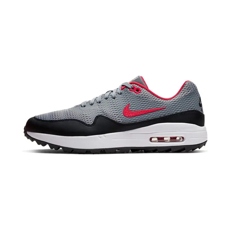 Nike Air Max 1 Golf “Particle Grey / Black / White / University Red” (CI7576-002)