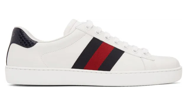 Gucci White Ace Sneakers (386750 02JR0)