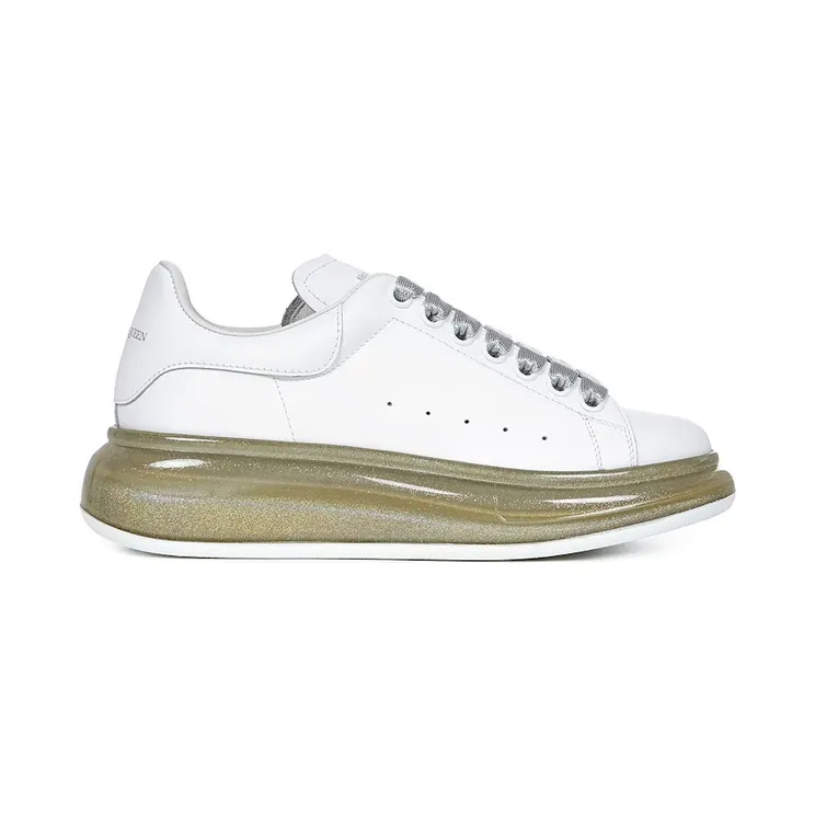 Alexander McQueen Court Trainers Gold Translucent (634151WHWKV9596)
