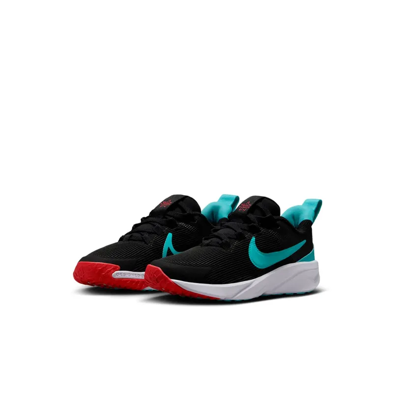 Nike Star Runner 4 Black Bright Crimson White Dusty Cactus (DX7614-009)