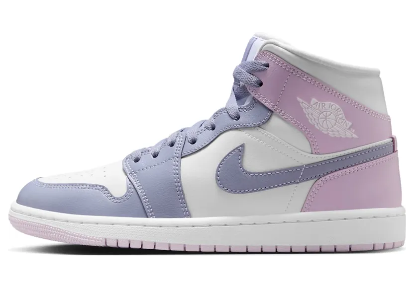 Jordan 1 Mid “Indigo Haze / White / Doll” (BQ6472-510)